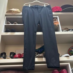 Ann Taylor Loft Skinny Black Dress Pants snap-button, zipper pockets